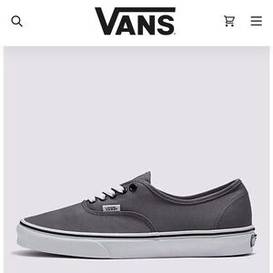 Vans Authentic Lace Ups Gray Women 8.5/Men 7